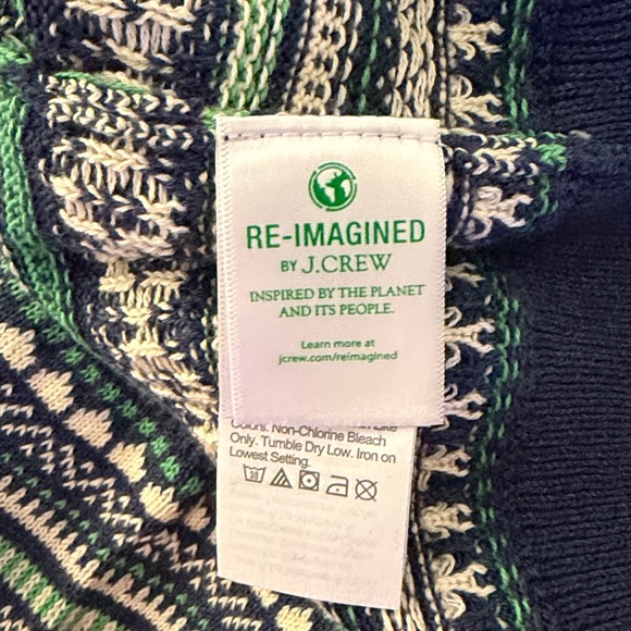 J.Crew Crewcuts Boys' Fair Isle half-zip sweater Size Medium - Picture 4 of 5